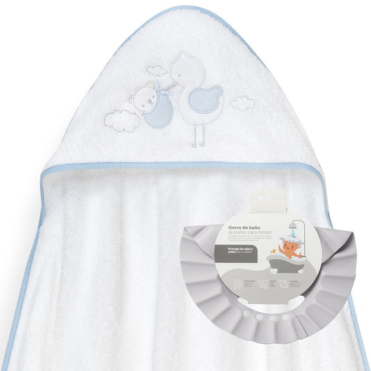 Capa de Baño cigueña + Gorro de Baño