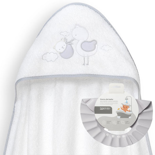 Capa de Baño cigueña + Gorro de Baño