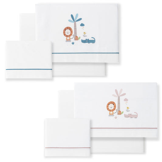 Tríptico para carrito, palmera y león