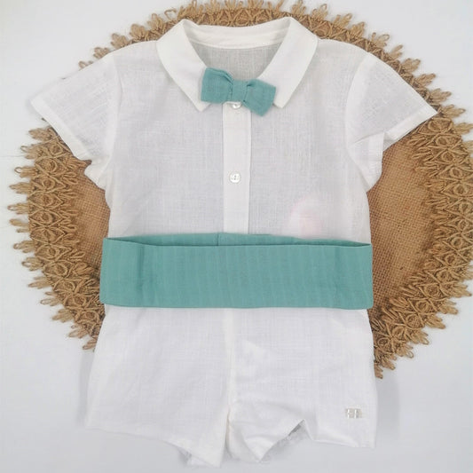 Conjunto ceremonia verde (6 A 48 meses)