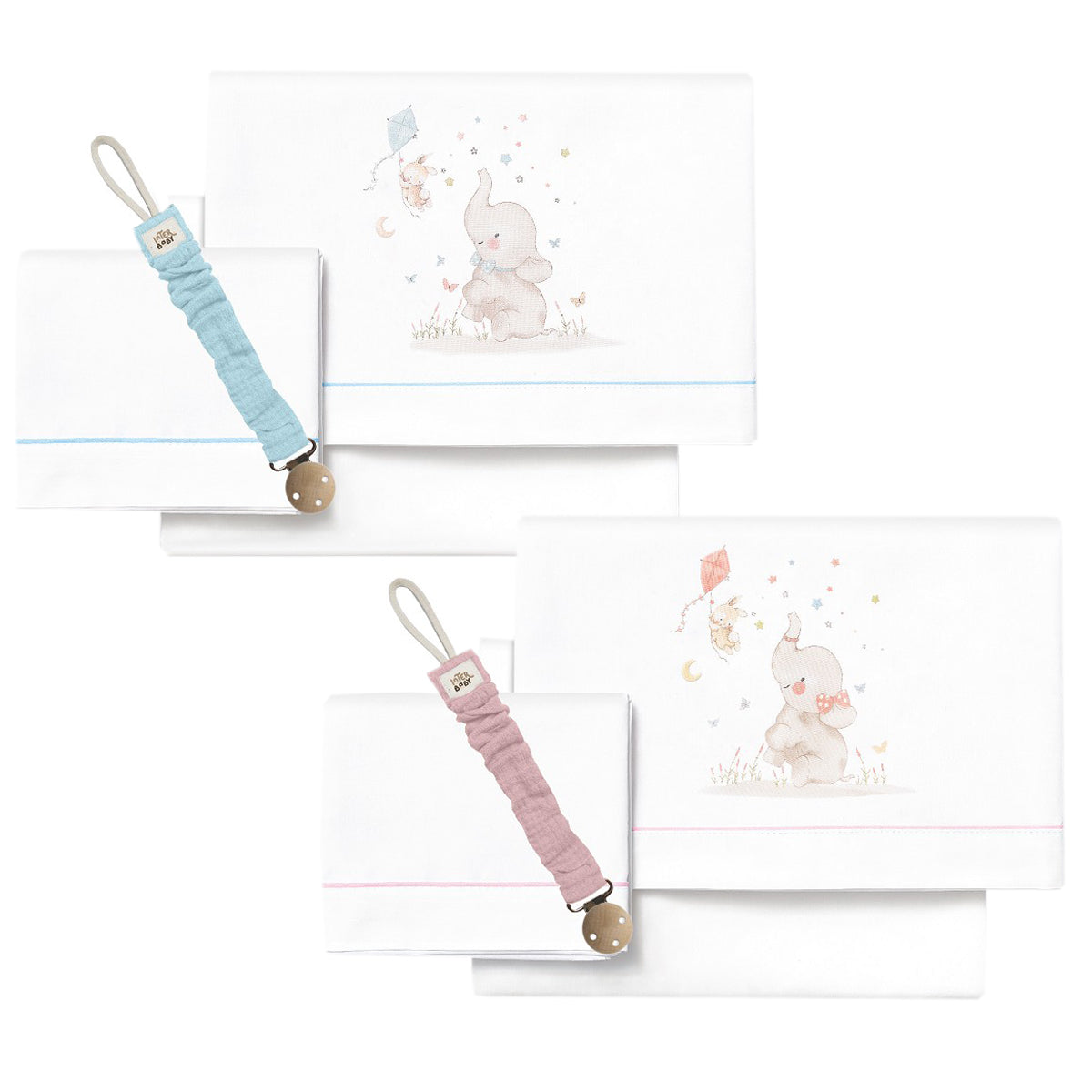 Sabanas cuna + chupetero