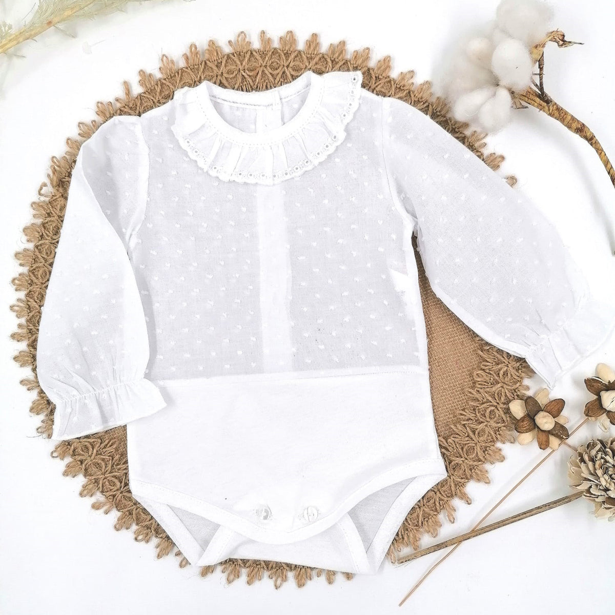 Body plumeti manga larga  (0 a 36 meses)