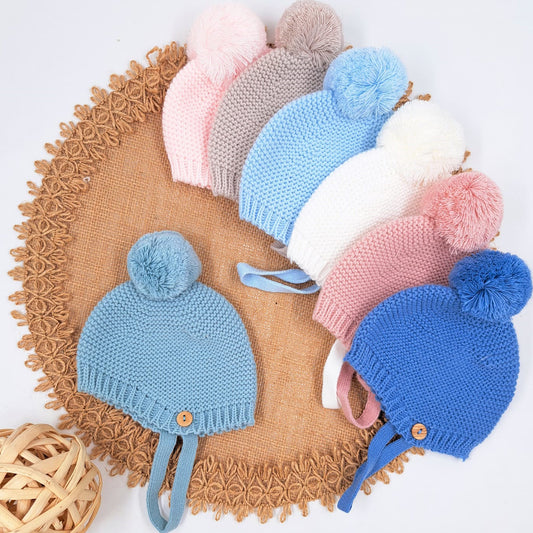 Gorro de Punto con Pompom