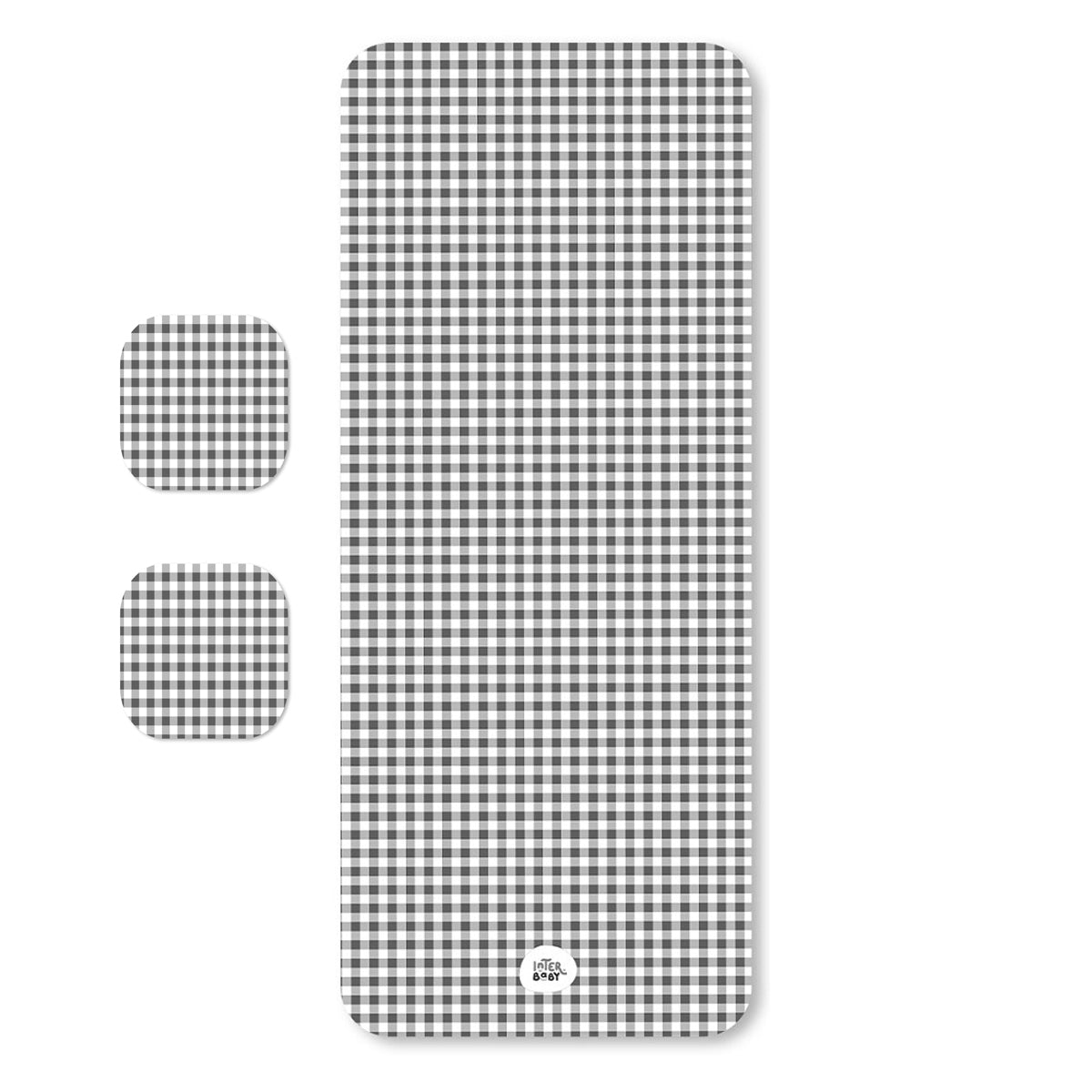 Colchoneta + Protectores Vichy Gris