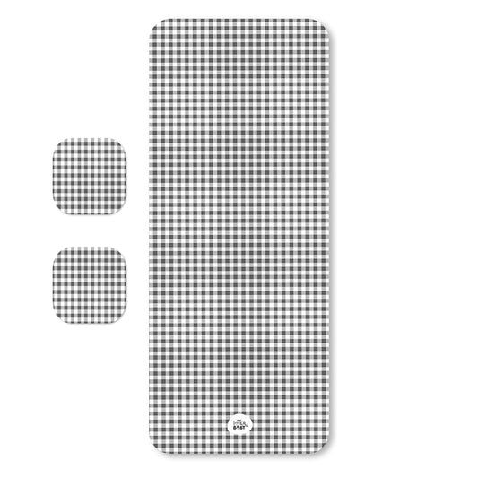 Colchoneta + Protectores Vichy Gris