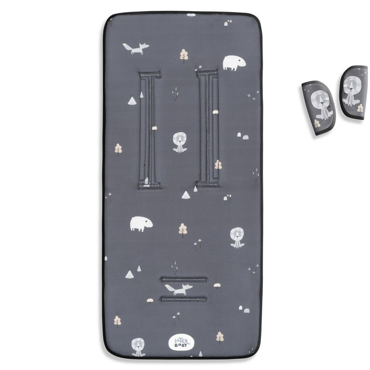 Colchoneta + Protectores Universal Forest Gris