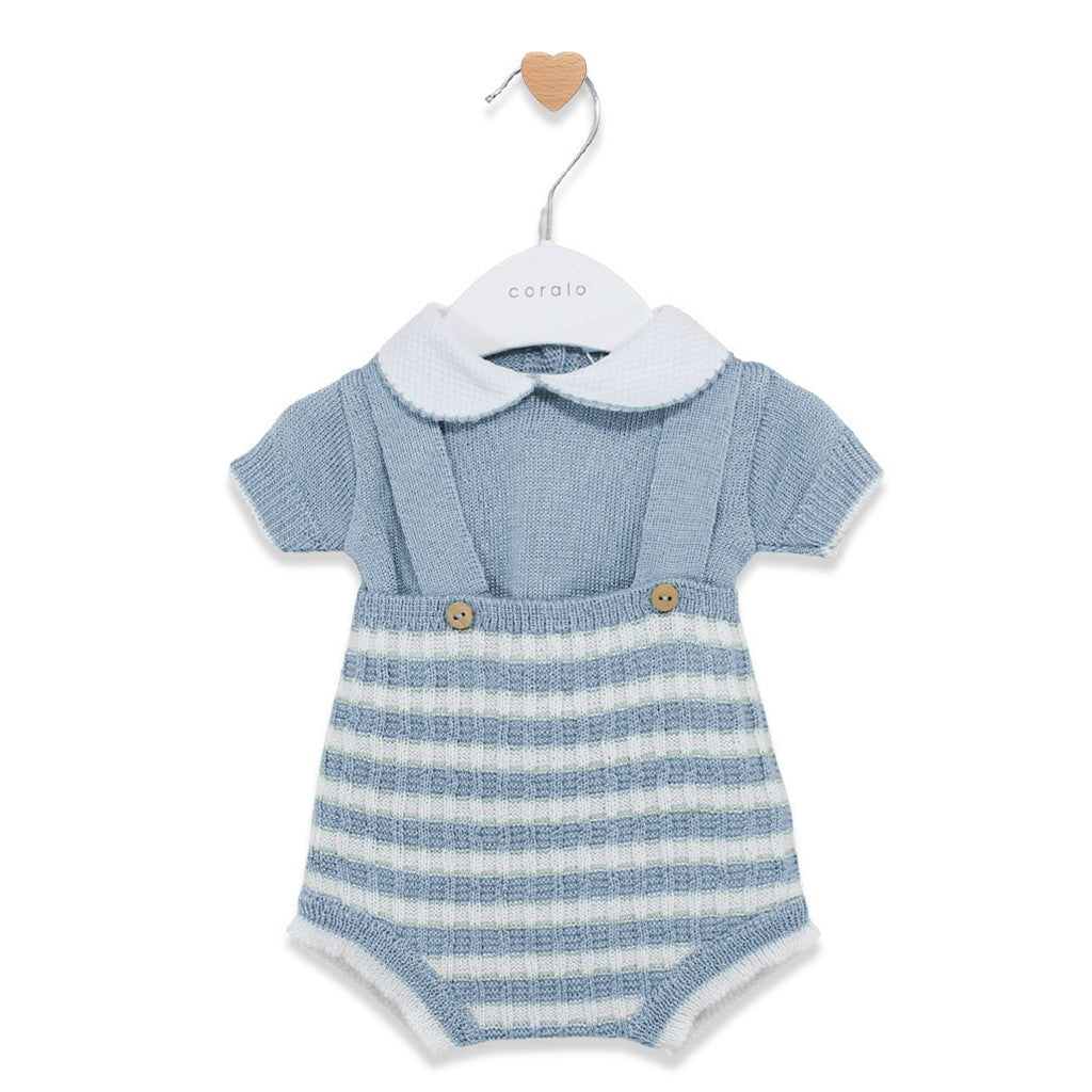 Conjunto 2 piezas azul plomo (1 a 3 meses)
