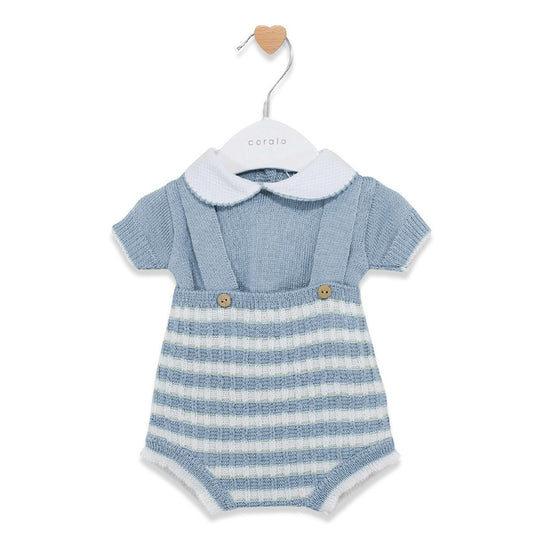 Conjunto 2 piezas azul plomo (1 a 3 meses)
