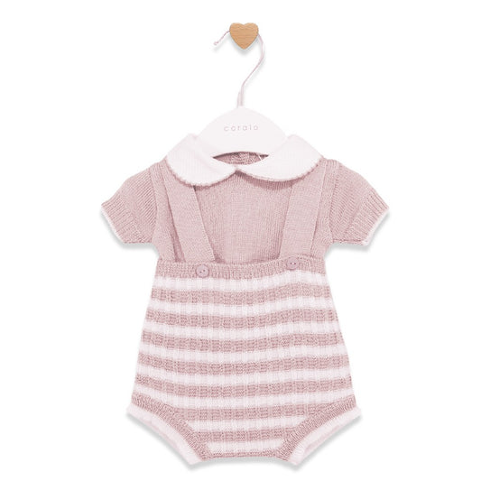 Conjunto 2 piezas rosa empolvado (1 a 3 meses)