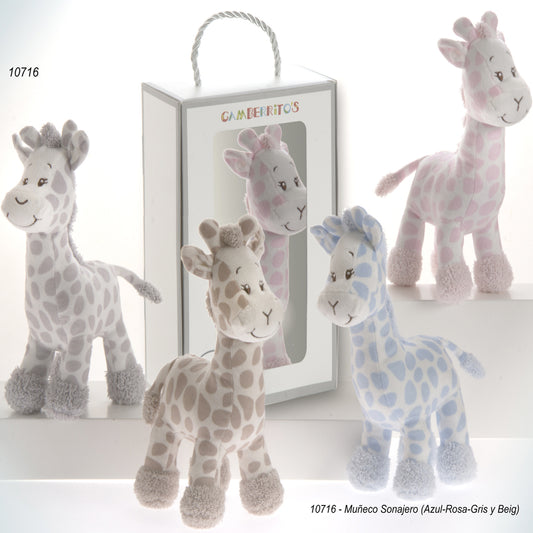 Muñeco jirafa 22x10cm