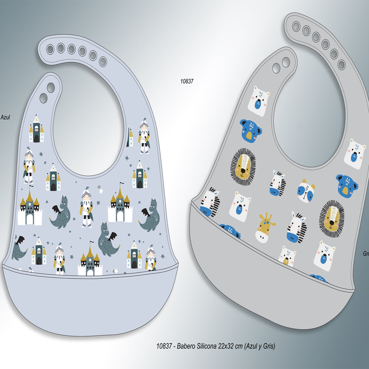 Babero de Silicona, color a elegir