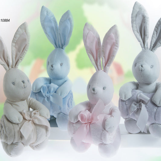 Pack manta + muñeco conejito, color a elegir