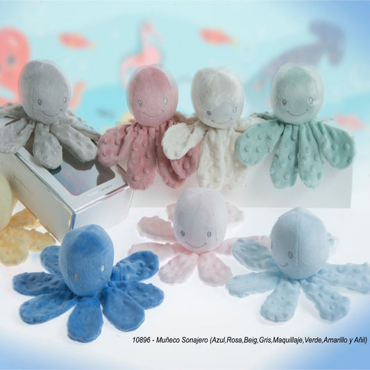 Muñeco Pulpo aterciopelado