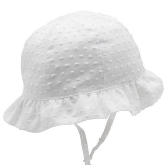 Gorrito blanco plumeti