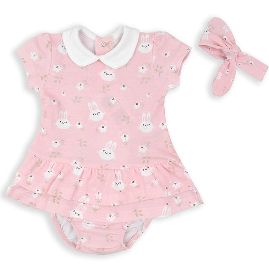 Jesusito rosa de 3 piezas (3 a 24 meses)