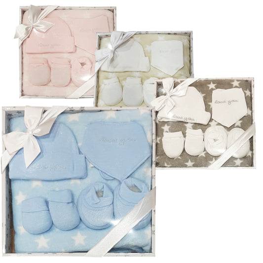 Set de 5 piezas con manta