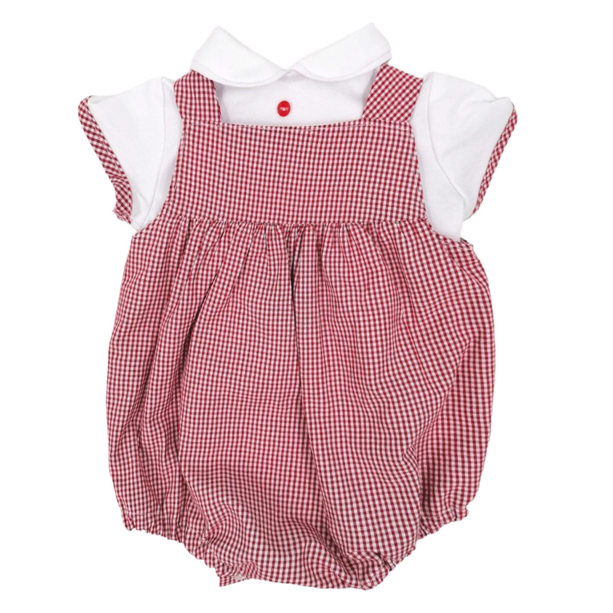 Conjunto bebé peto vichy (1 a 18 meses)