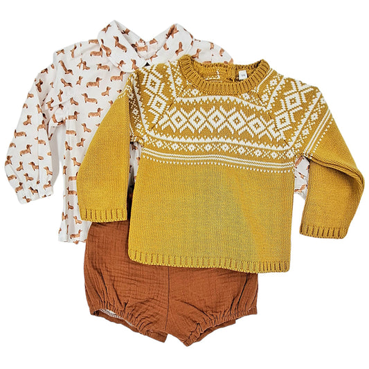 Conjunto de 3 piezas perritos (6 a 36 meses)