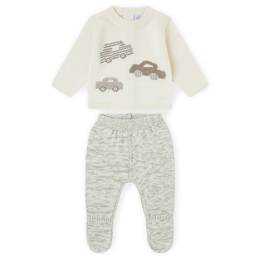 Conjunto de 2 piezas punto (0 a 6 meses)