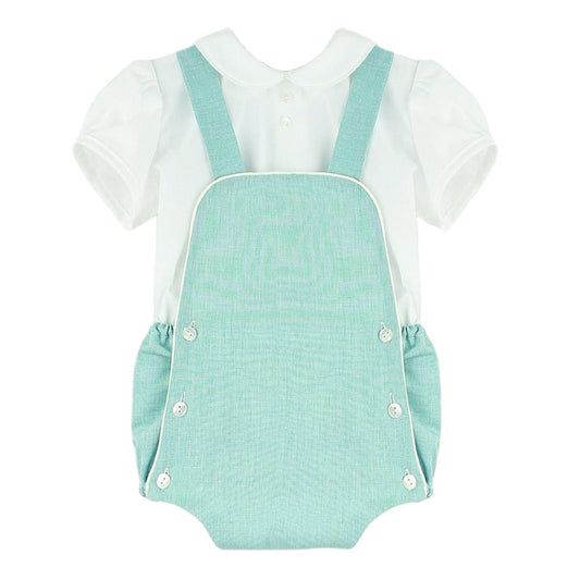 Conjunto ranita peto verde (1 a 18 meses)