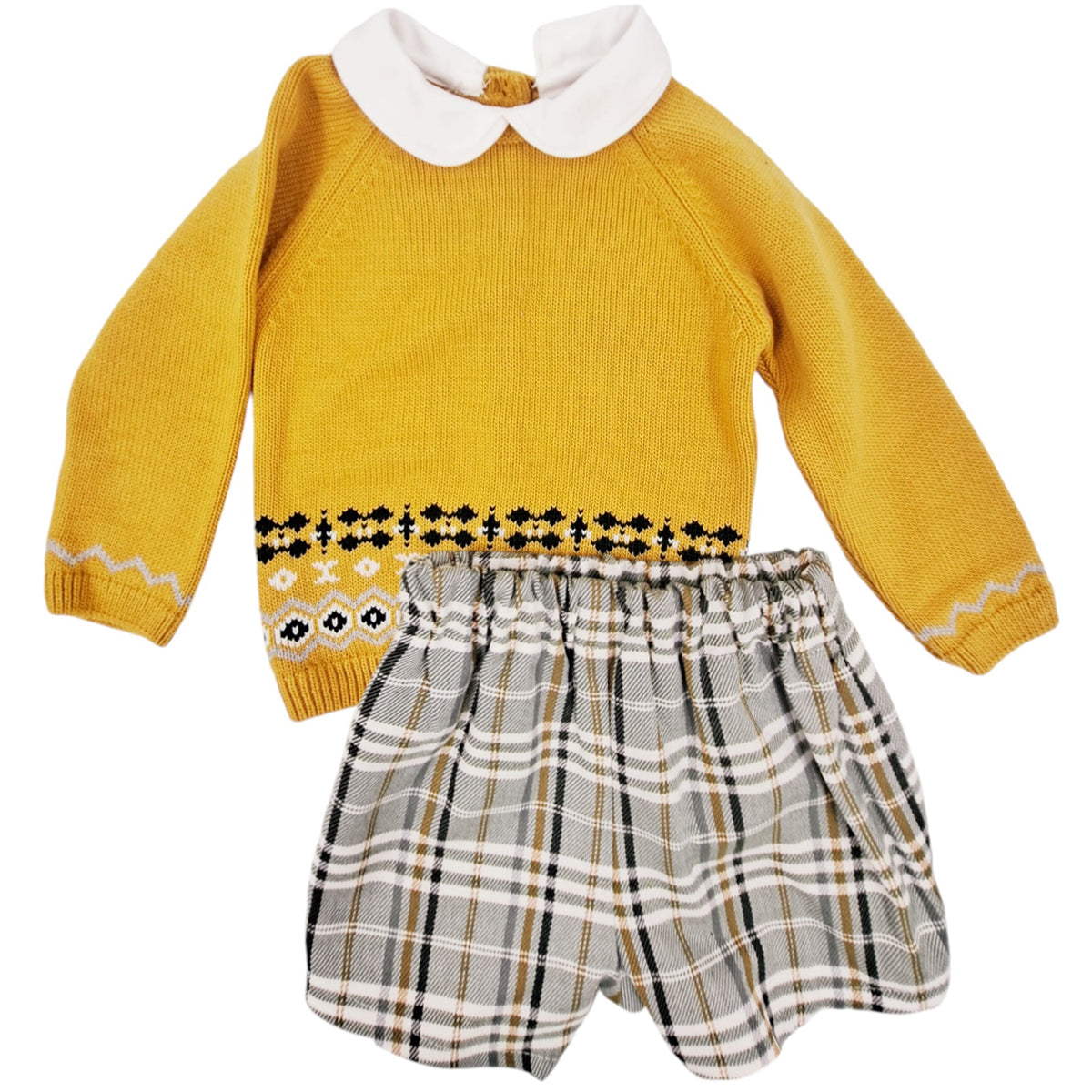 Conjunto 2 piezas ocre ( 6 a 36 meses)