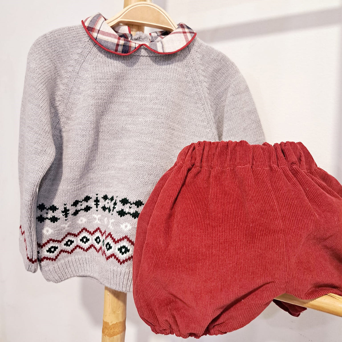 Conjunto 2 piezas granate (6 a 36 meses)