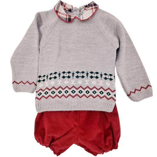 Conjunto 2 piezas granate (6 a 36 meses)