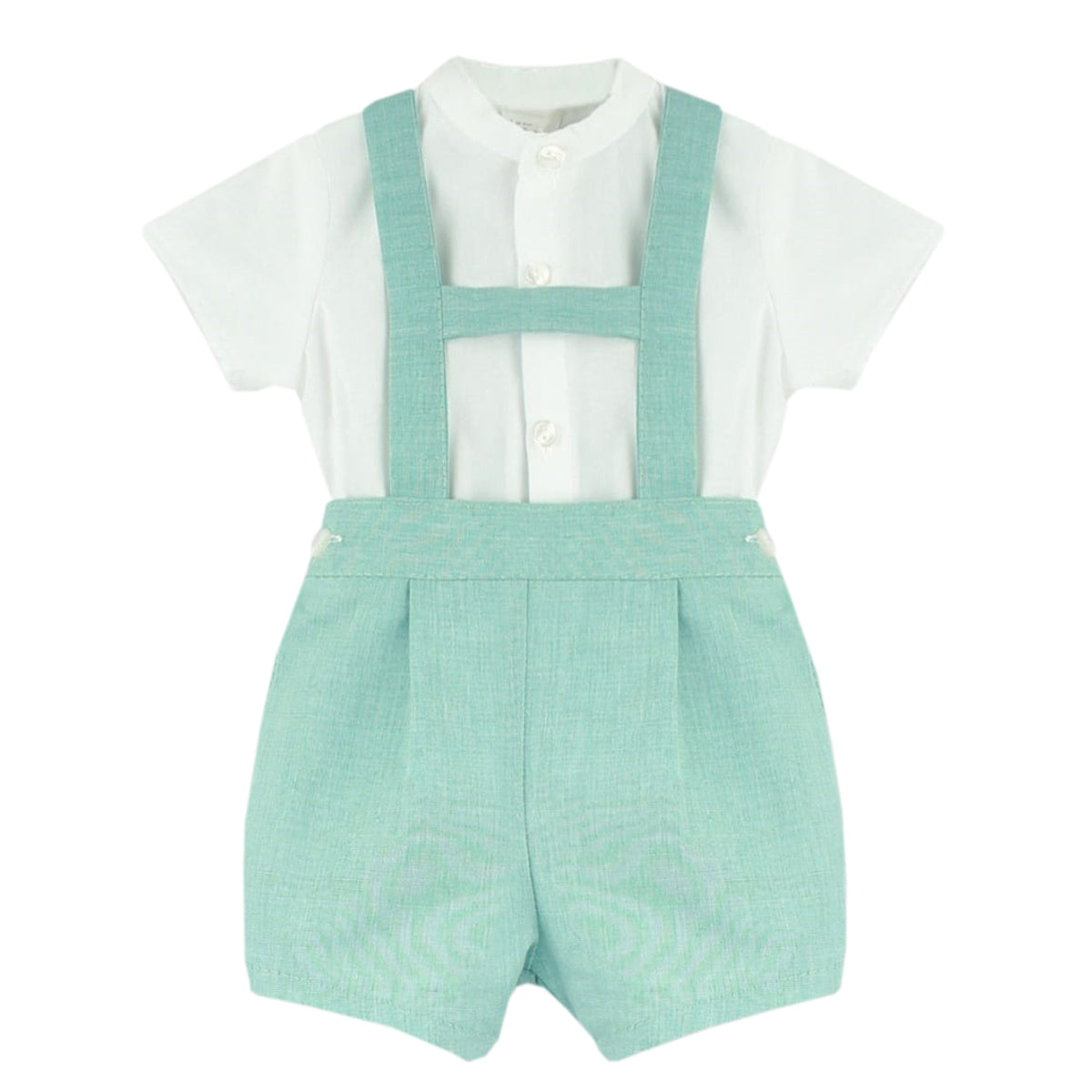 Conjunto pinocho lino verde (6 a 36 meses)