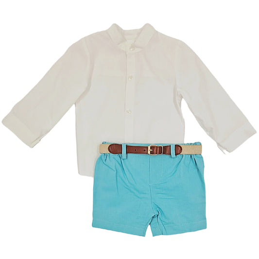 Conjunto lino verde (2 a 6 años)