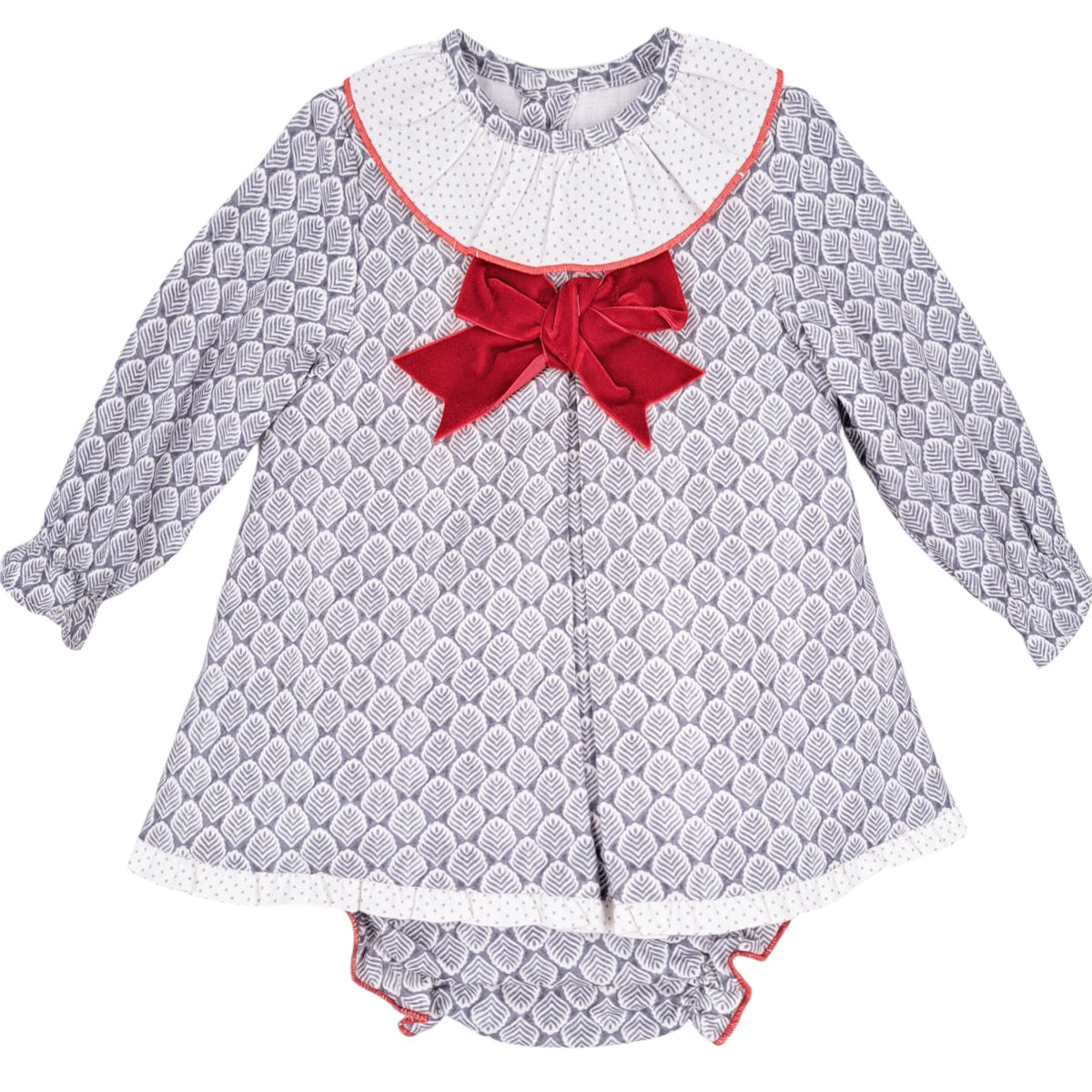 Jesusito Dos Piezas Hojas Gris (3 a 36 meses)