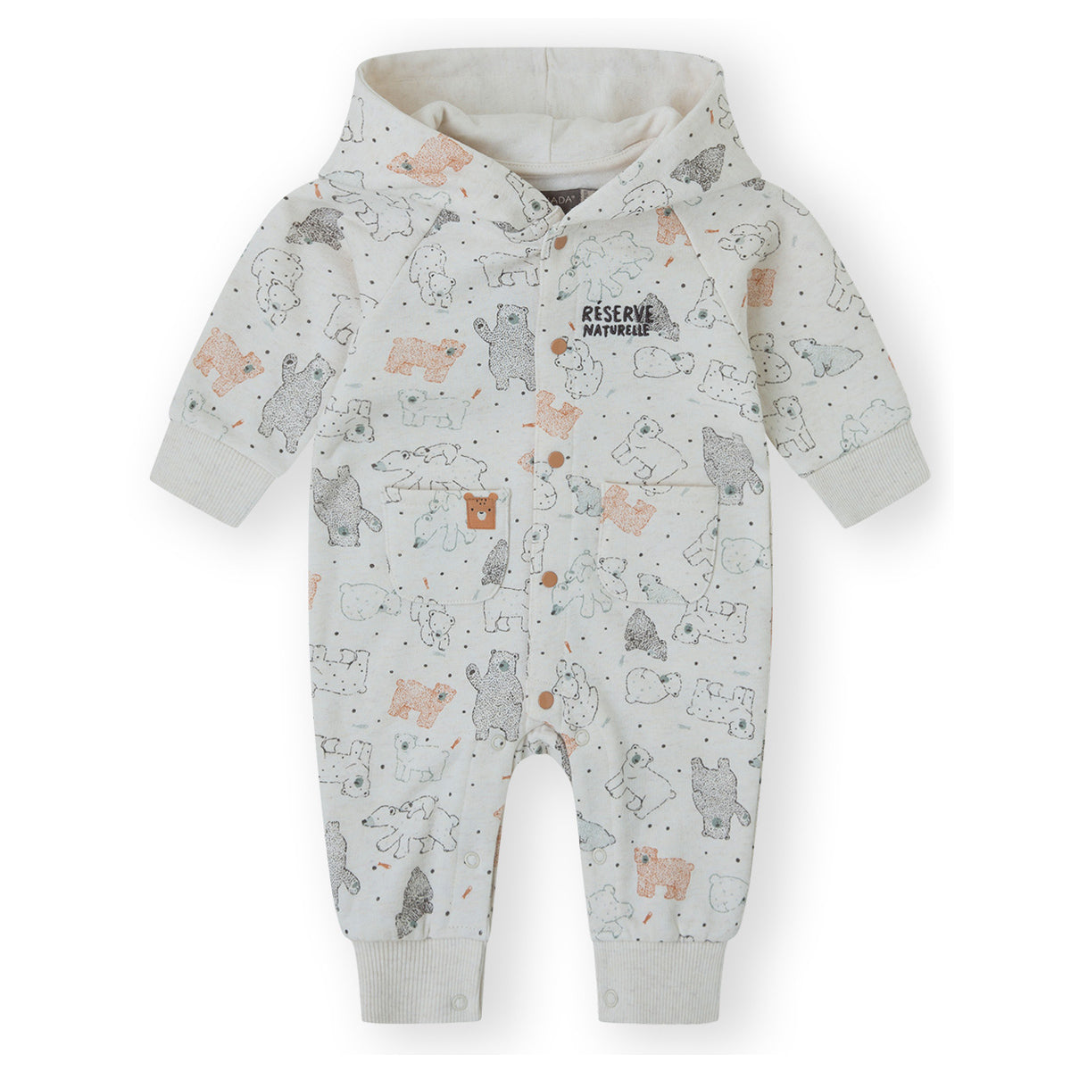 Buzo Ositos Gris (3-12 meses)