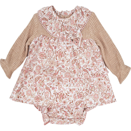 Jesusito 2 piezas floreado (3 a 36 meses)