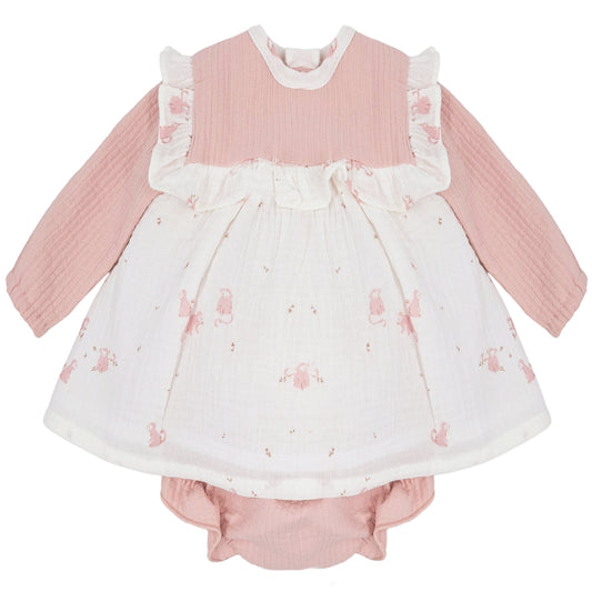 Jesusito Dos Piezas Monos Rosas (3 a 36 meses)