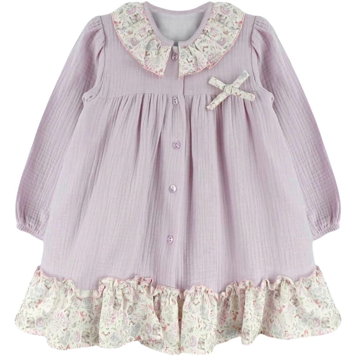 Vestido lila bosque (3 a 8 años)