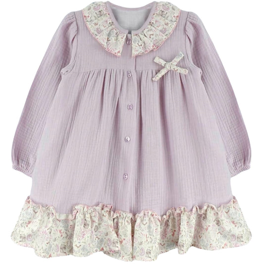 Vestido lila bosque (3 a 8 años)