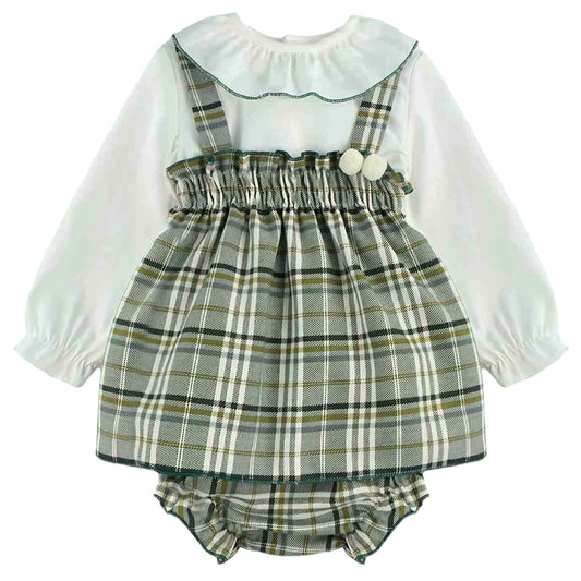 Jesusito 3 Piezas Cuadro Escocés (3 a 36 meses)