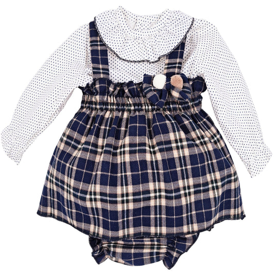 Jesusito 3 Piezas Cuadro Escocés (3 a 36 meses)