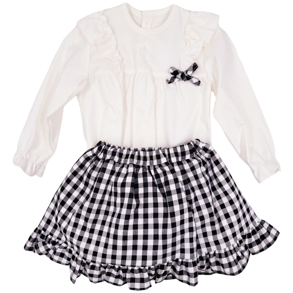 Conjunto a cuadritos (2 a 12 años)