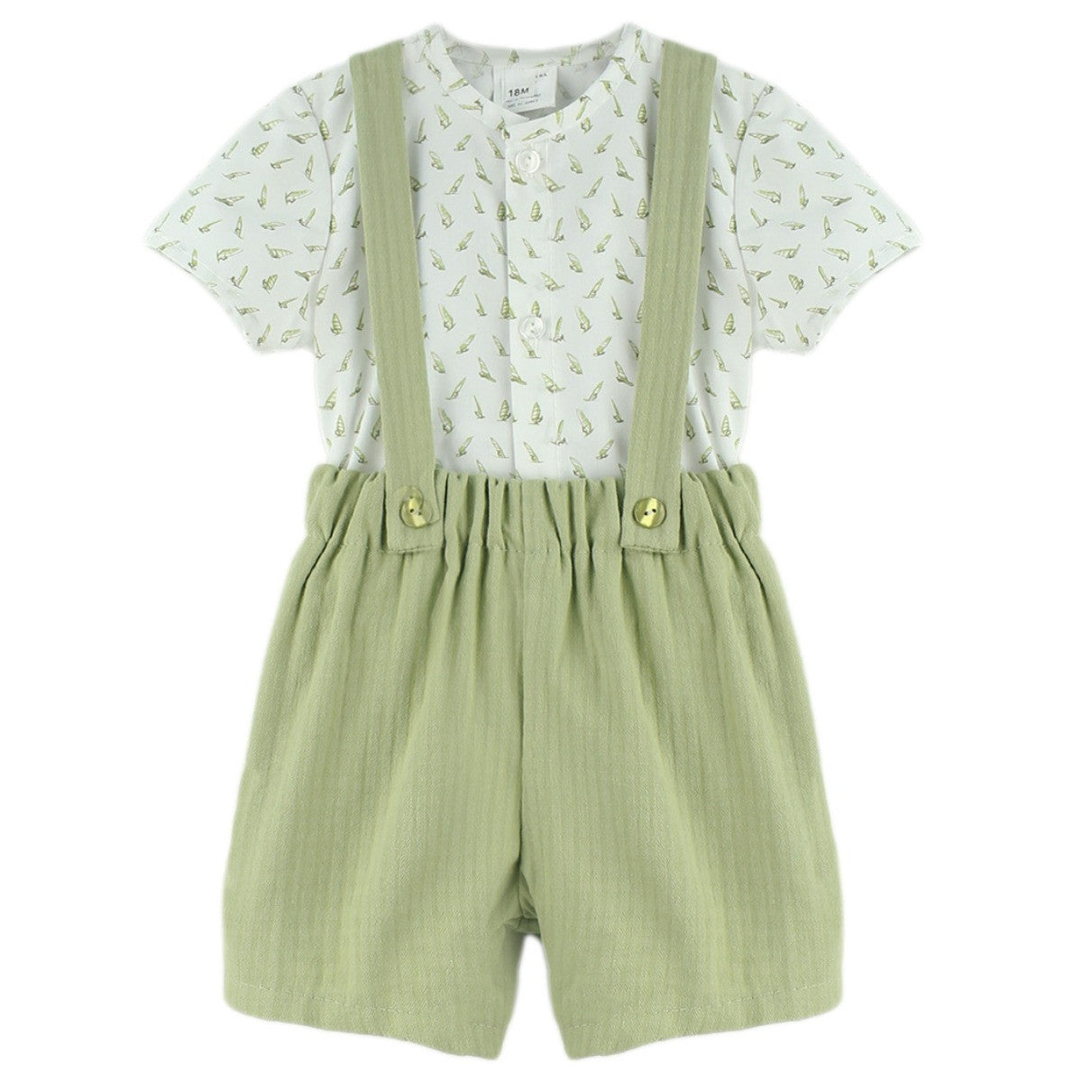 Conjunto pinocho verde (3 a 24 meses)