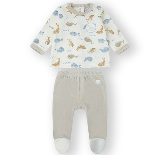 Conjunto tundosado (0 a 6 meses)