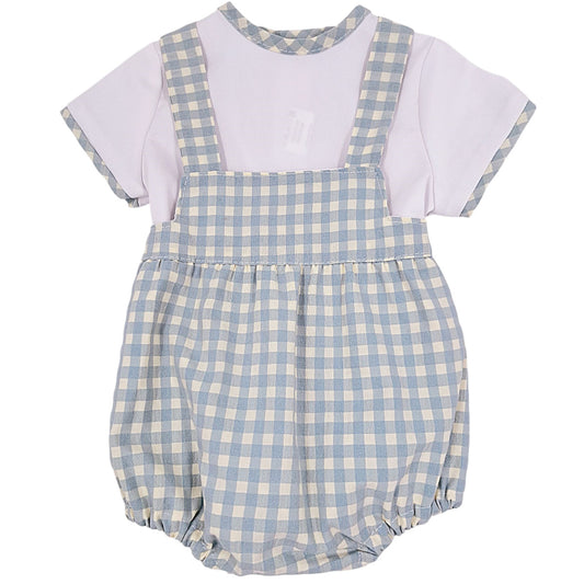 Conjunto ranita a cuadros (3 a 18 meses)