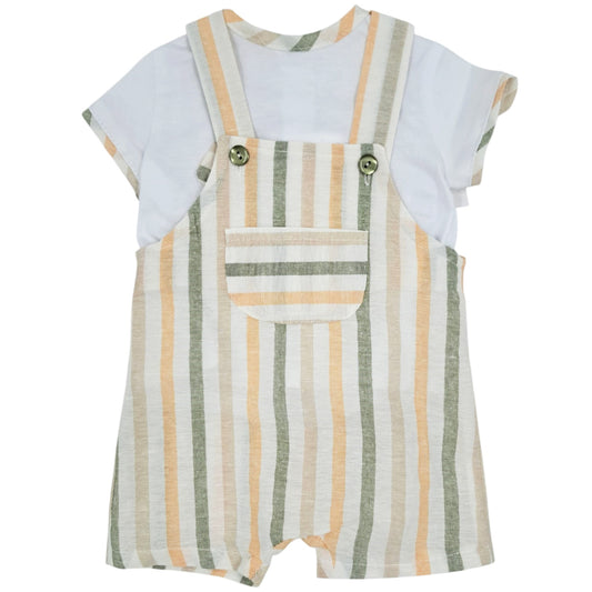 Peto de lino beige (1 a 18 meses)
