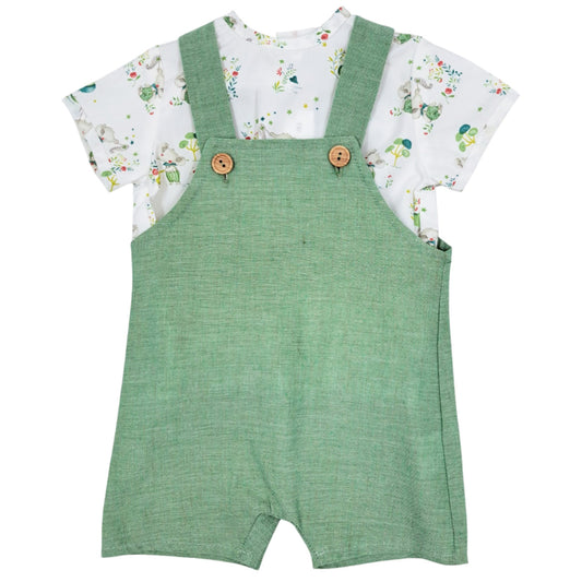 Conjunto peto verde (1 a 18 meses)