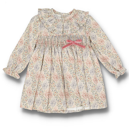 Vestido beige (6 a 36 meses)