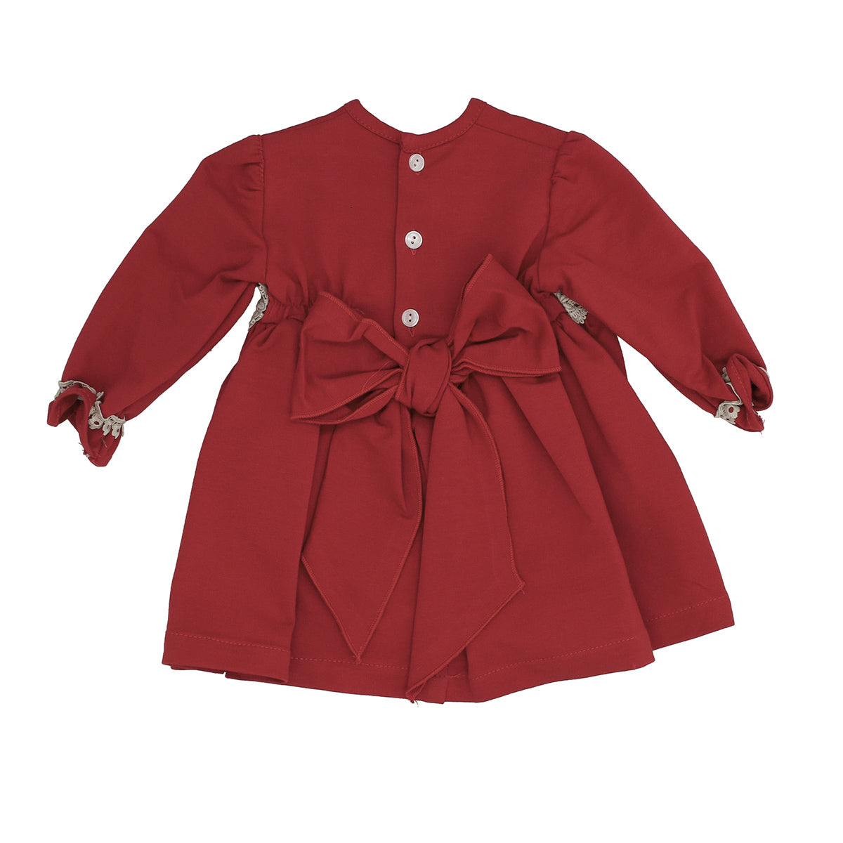 vestido granate (6 a 36 meses)
