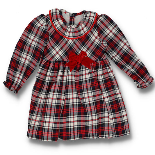 Vestido infantil rojo (3 a 12 años)