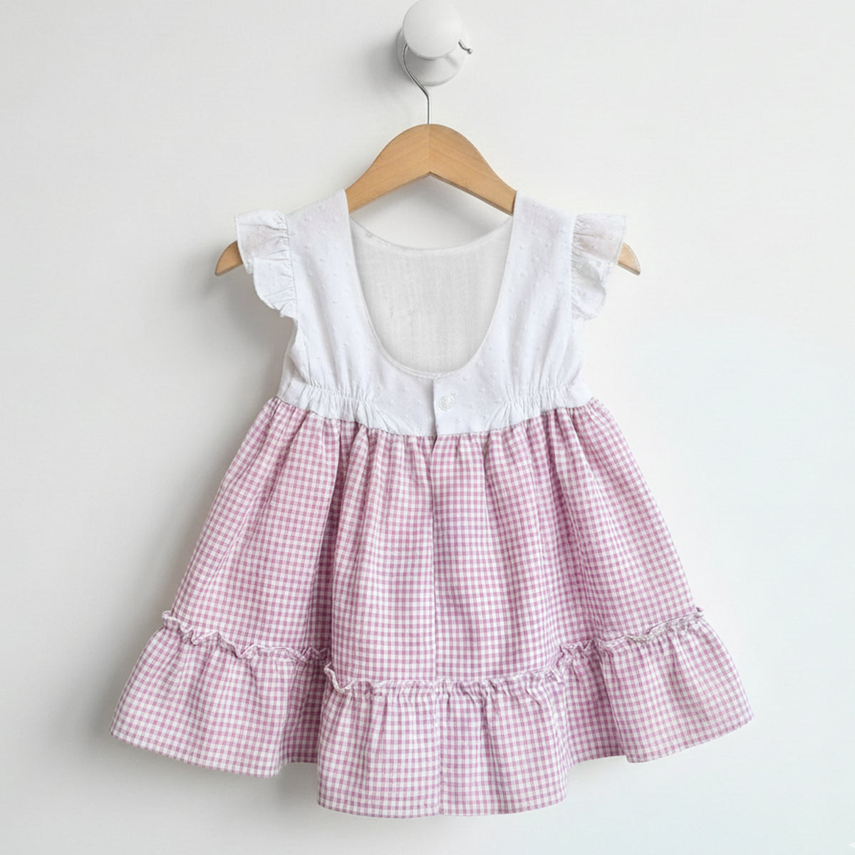 Vestido malva (12 a 36 meses)