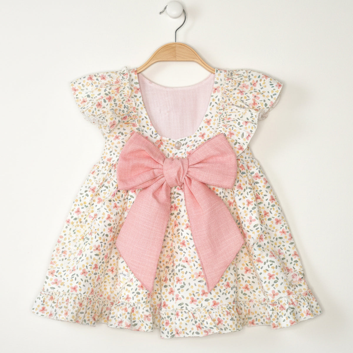 Vestido flores rosa (3 a 10 años)