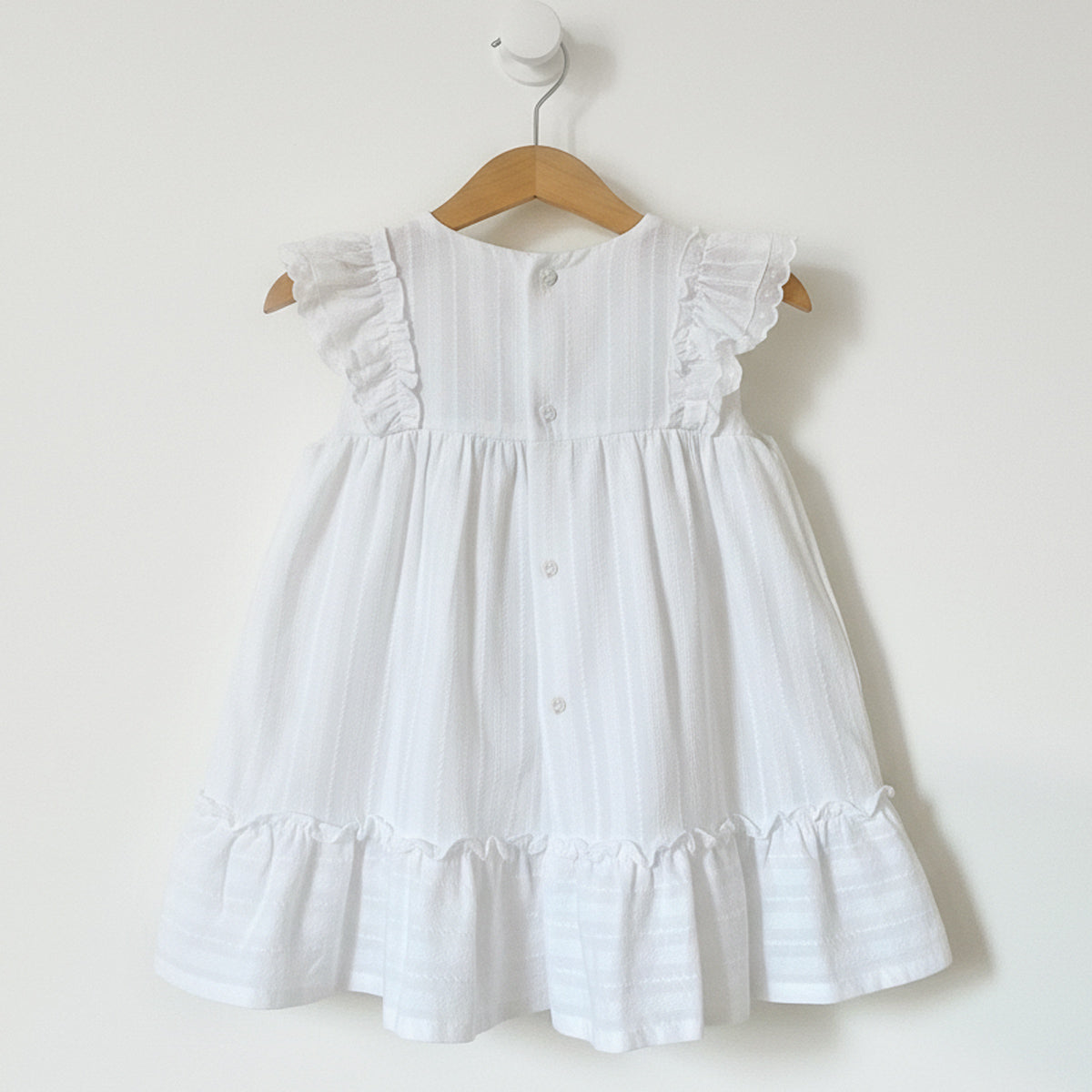 Vestido infantil blanco (3 a 10 años)