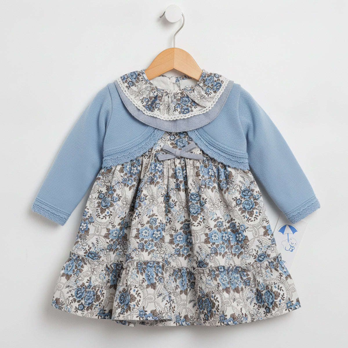 Vestido Victoriano + chaqueta (6 a 36 meses)